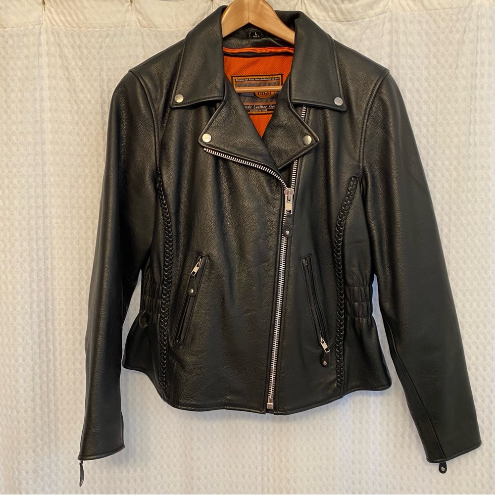 NWOT First Classics Women’s Leather Motorcycle Jacket